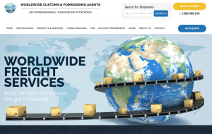 Worldwide Customs & Forwarding Agents main page website