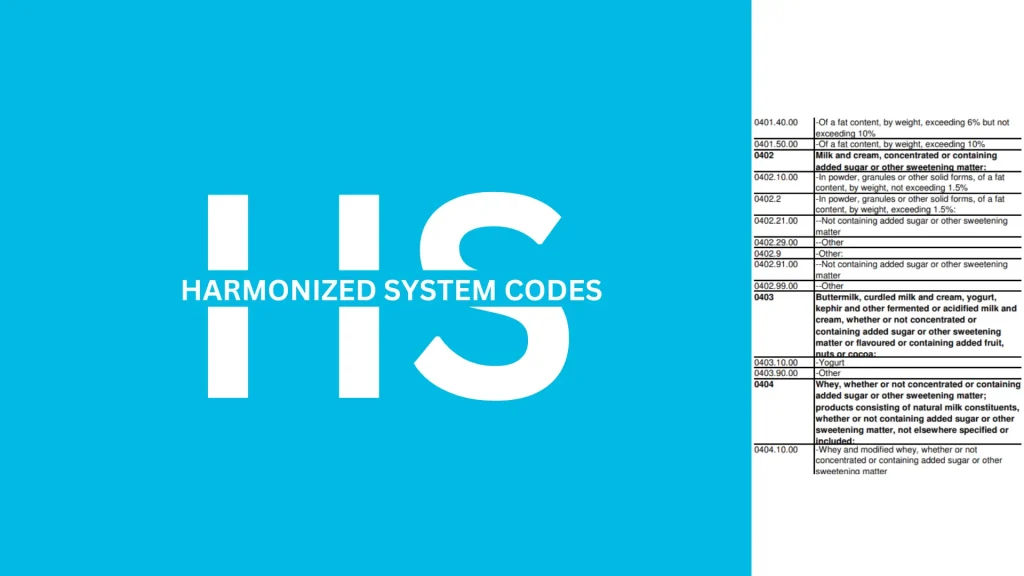 Harmonized System (HS) code