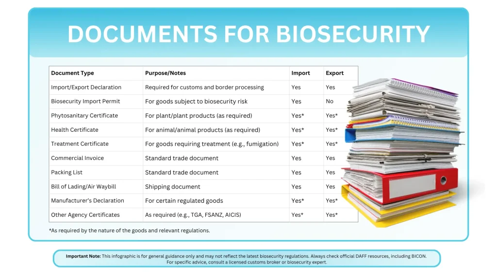 Documents for Australian Biosecurity