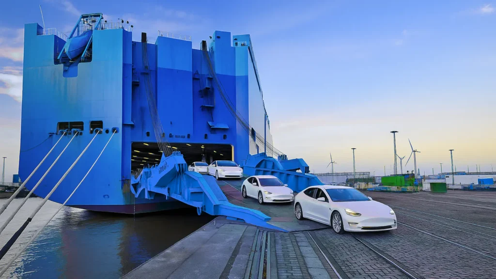 Electric car RoRo shipping