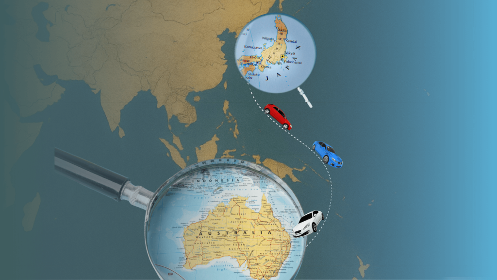 export car from japan to australia